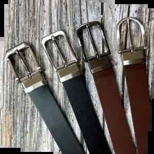 플럼도트 이탈리아 통가죽 소가죽 비조벨트 허리띠