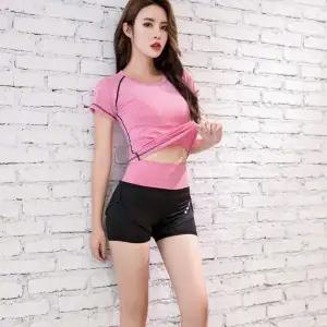 여성 OD11TP95 3컬러 베이직 라인 포인트 헬스 런닝 반팔티셔츠