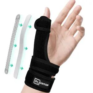 TFCC 손목 보호대가 있는 왼손 GINTOP 엄지 보호대 De Quervains 10ynynovitis 보조대 트리거 엄지를 위한