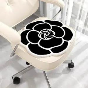 블랙 편한 사우나방석 사무실의자 인테리어 꽃방석 돈방석 절방석