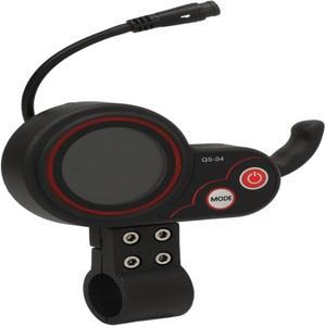 QS S4 전기 스쿠터 디스플레이 패널 교체 용 6 핀 커넥터가있는 ABS USB 화면 제어판