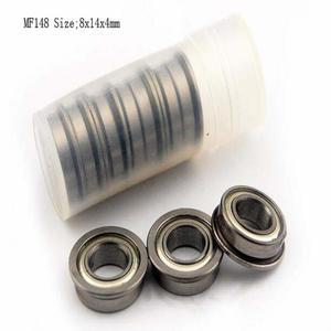 10 PCS MF148ZZ 8x14x4mm 금속 차폐 플랜지 볼 베어링