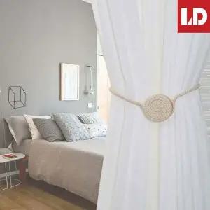 자석 홀더 내츄럴 로프 타이백 자석타이백 커튼정리