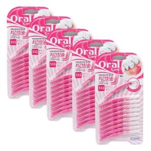 오죤 오랄케어 치간칫솔 J (SSS) 0.7mm(10개입)X5개/치간/칫솔/오존/치실/이쑤시개/핑크/약국