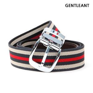 남자패션스판벨트 그레이&레드 3색 CMB-010
