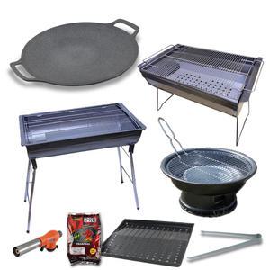 [모음] 키친아트 멀티 그리들팬 (25-33cm)/ 바베큐 그릴 (소형-특대)/ 야외 캠핑 숯불 불판 그릴 화로