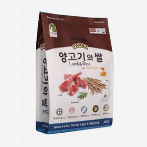 도그랑 애견사료 양고기와쌀 시니어 2kg