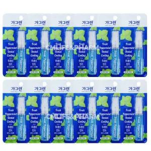 가그린 후레쉬 민트 마우스 스프레이 7ml 12개/휴대용 구강청결제 뿌리는 입냄새제거