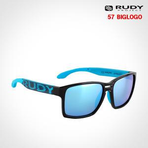 루디 스핀에어57 라우드 빅로고 블랙-스카이 아이스미러 SP576842-0001 스포츠 선글라스 스핀호크