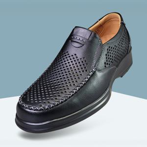 마마슈 지노 여름 남성 펀칭 가죽 로퍼 시원한 구두 단화 캐주얼룩 정장룩 고탄성깔창 폭신 쿠션 논슬립