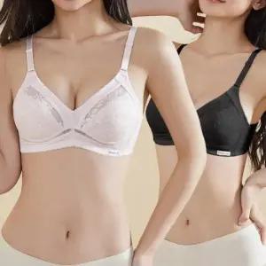 여성 인견 컵레이스 노와이어 노몰드 브라 쿨 여름속옷 브래지어