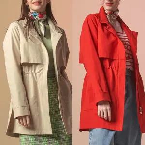 트렌치점퍼자켓+스카프