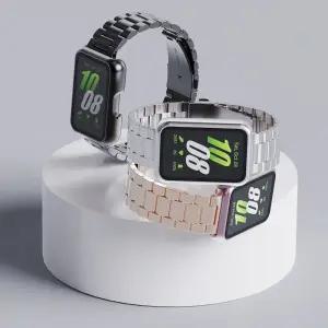 갤럭시 핏3 메탈 스트랩 풀커버 케이스 세트