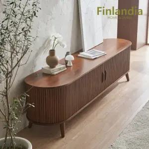 핀란디아 아브릴 원목 템바보드 2000 TV거실장