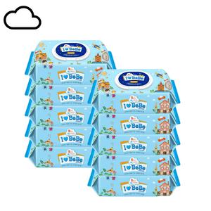 아이러브베베 블루 80매+10개 캡형 아기물티슈 엠보싱