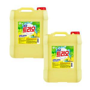 [트리오] 트리오 14kg 2개 주방세제 업소용 퐁퐁 대용량