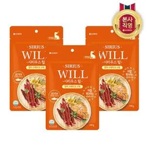 시리우스 윌 연어 스테이크 스틱 100G x 3개