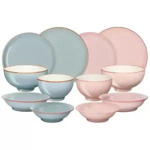 덴비 헤리티지 ２인 한식기 세트 12P 명품 영국 오븐 전자레인지 식기세척기 냉동실 그릇 홈세트 신혼 집들