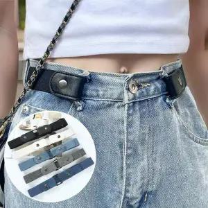 [하프클럽/옷자락]여자 밴딩 4컬러 단추 길이조절 편한 벨트