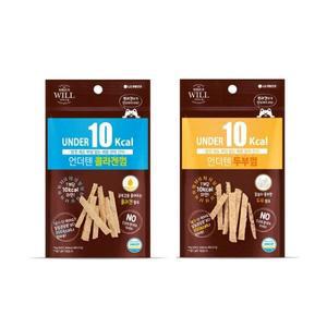 시리우스 윌 언더텐 껌 반려견 간식 - 두부껌 20g x 18 + 콜라겐껌 20g x 18 강아지 애견 저칼로리 포만감