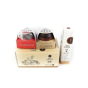 강진향심씨된장 전통 재래식 집 된장 귀리고추장 간장 선물세트