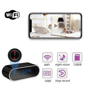 홈캠 CCTV 4K HD WIFI 시계 카메라 120도 마이크로 IR 야경 알람 캠코더 디지털 비디오 미니 DVR Oculta Small Cam