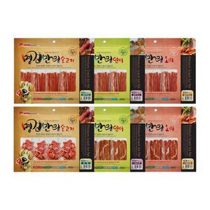 명견만리 400g 강아지간식 대용량 소고기/오리고기/연어