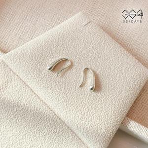 364days 925실버 아이스 물방울귀걸이 전체순은 고리 후크 귀걸이