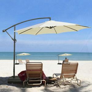 대형 원형 폴딩파라솔 야외용 그늘막 물통받침대 포함 접이식