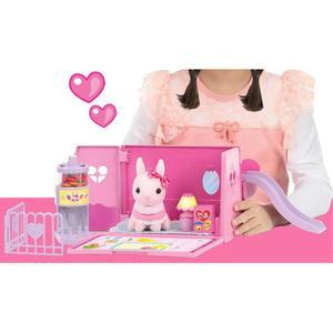 토끼인형 가방집 핑크 아기 토끼 키우기 장난감 선물