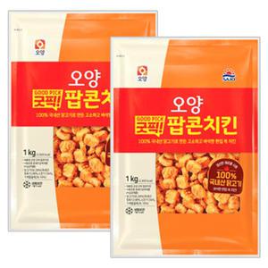 사조오양 굿픽 팝콘치킨 1kg x 2개