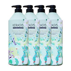 애경 케라시스 블루밍 부케 퍼퓸 샴푸 1L 4개 헤어