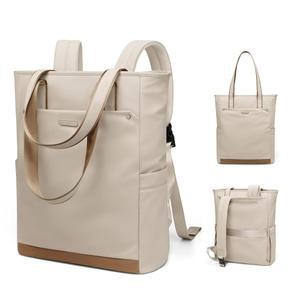 [미국배송] 여성용 골프 퀄리티 컨버터블 노트북 백팩 남성용 토트 교사용 책가방 대학 직장 간호사 여행 레저용 16인치 아프리콧