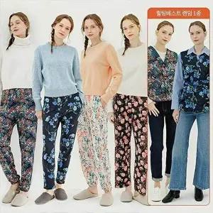 [라페어](최저가)라페어 여성 밀크 기모 팬츠 (4종) + (랜덤)패딩 베스트(1종)