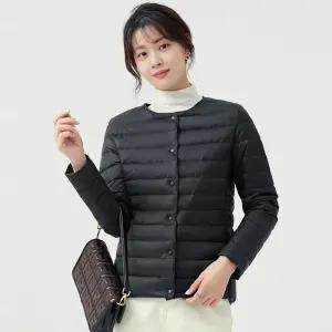 TLB 슬림라인 똑딱이 경량 이너 패딩 누빔자켓 아우터 2ea