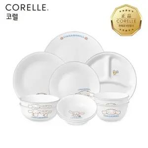 코렐 시나모롤 한국형 2인 10P 원형 삼절 홈세트