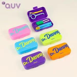 투고키트 여행용 휴대용 칫솔 세트 교정 치간칫솔 치실 양치 세트 1개