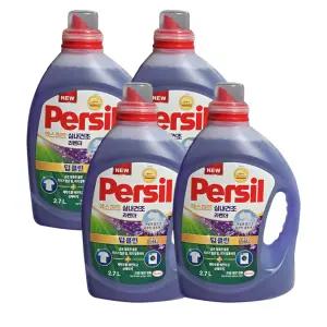 퍼실 액체세탁세제 엑스퍼트 실내건조 라벤더 본품 2.7L 4개 1박스