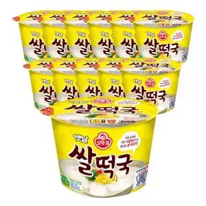 오뚜기 옛날 쌀떡국(용기) 166.6g, 12개