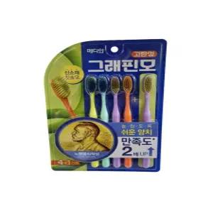 메디안 그래핀모 고탄성 칫솔 (4+1) 5개입x2개