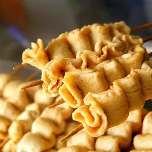 [생선숙편] 75%연육 프리미엄 어묵꼬치 8개입x4팩(32개+가쓰오소스4개)