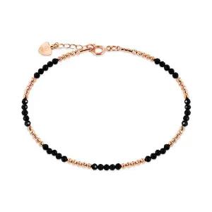[비앤비골드] 14K 플렉시 티탄 블랙스피넬 5볼 뱅글 팔찌 GTB41097