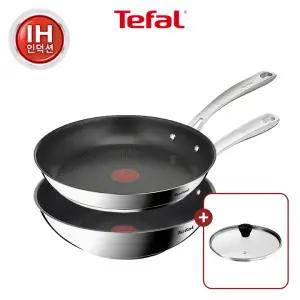 [테팔] 퍼펙트 레지스트 티타늄3X 프라이팬 2종(팬28+웍28) (+레온 유리뚜껑28)