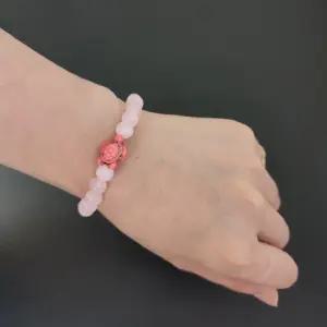 핑크색 원석 거북이 팔찌 비즈 우정템 소원 불교 패션 염주 구슬 행운 핸드메이드 풍수 커플