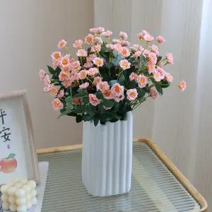 [토마]인테리어 미니장미 조화 2개세트/꽃다발 조화꽃 성묘(CN32632)