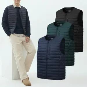 남성 패딩조끼 겨울 보온 경량 데일리 캐주얼 아우터