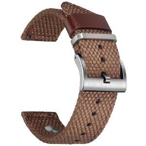 갤럭시 워치용 20mm 퀵 릴리스 워치 밴드 6 /5 Pro /4 /3 /기어 S3 /S2 /액티브 2, GTS용 캔버스 스트랩 4 Mini /2e /2 Mini, Bip 3 /U /Bip /Lite /S lite