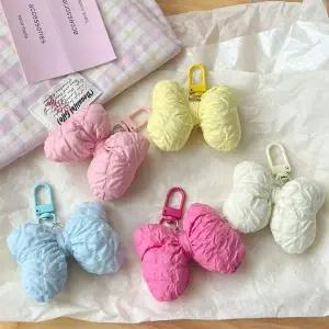 고품질 키홀더 키링 고급 리본 스마트 쿠션 스트랩 머리 크로 (WFKB6JH)