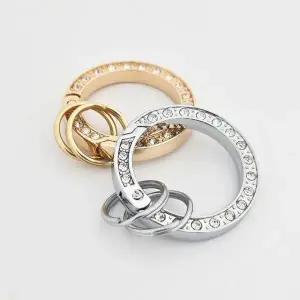 고품질 부자재 큐빅 자동차 원터치 열쇠고리 오링 키링 오링 (WFKB6JI)