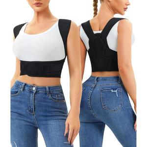 여성 및 남성용 URSEXYLY 교정기 상부 허리 브레이스 지지대 - 목, 어깨, 쇄골, 릴리프 M/L, 블랙